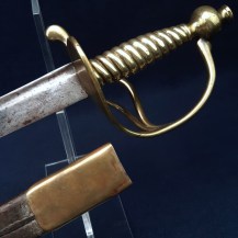 English 1751 Pattern Infantry Hanger with Scabbard 08